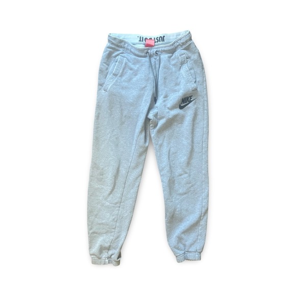 Vintage Nike Men's Gray Jogger Pants Size XS Red Tag 1990s Y2K Just Do It - Picture 1 of 8